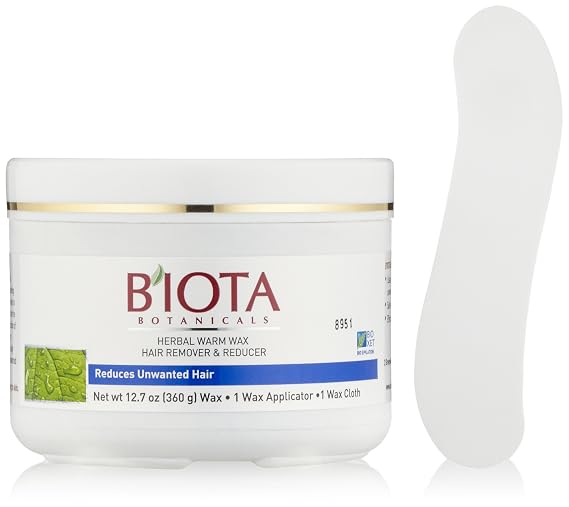 Biota Botanicals Bioxet Series Hair Minimizer Herbal Warm Wax, 12.7-ounce