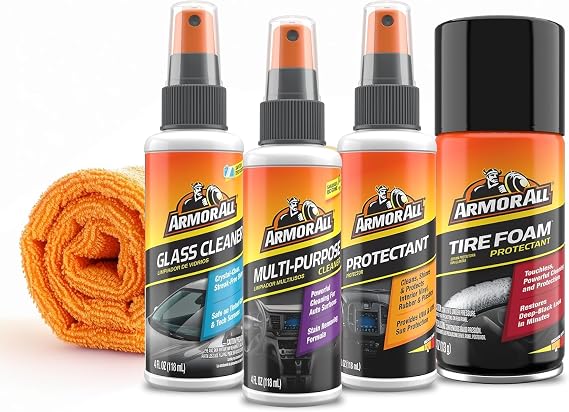 Armor All Car Cleaning Kit, Interior and Exterior, 5-Piece Kit