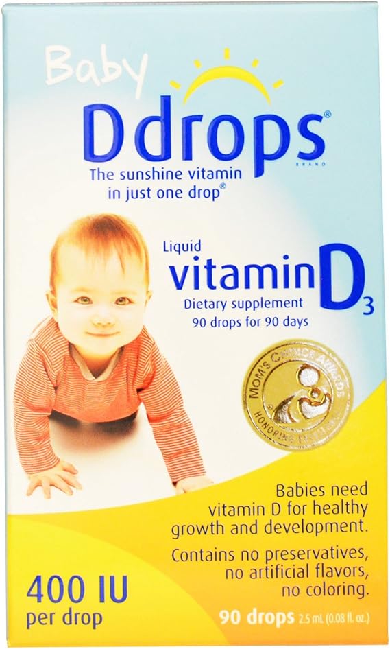 D Drops Liquid Vitamin D3 Baby - 400 IU - 0.08 fl oz
