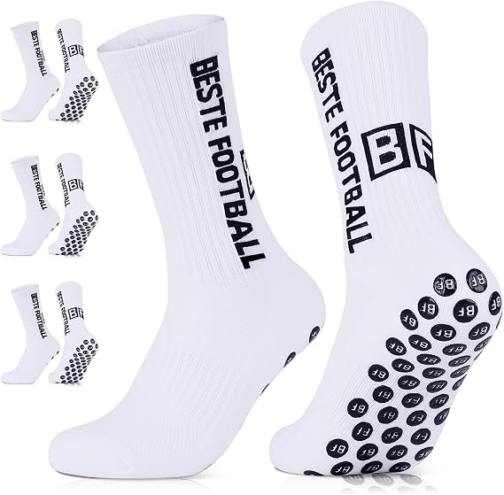 Football Socks 3 Pairs 35-38 39-42 43-46 for Men Women Boys and Children