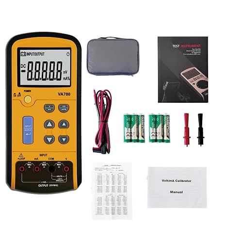 VA700 Volt mA Loop Calibrator 4-20mA DC Current 0-20V Voltage