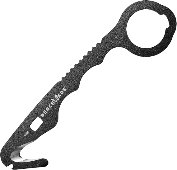 Benchmade 8 Hook, Black Steel Handle, 440C Steel Blade (8 BLKWMED)