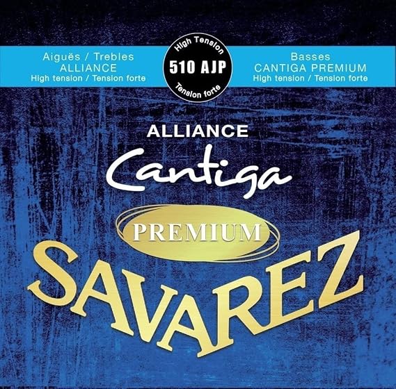 Savarez 510AJP Strings for Classic Guitar Alliance Cantiga Premium Set High Tension