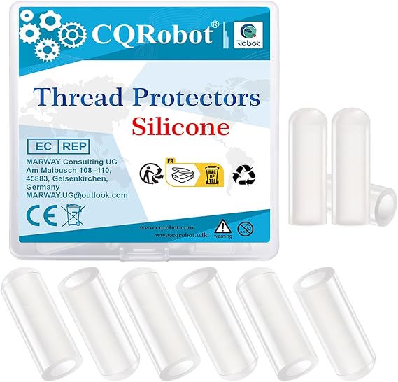 CQRobot Silicone Thread End Caps 1/4" High Temp Flexible Bolt Rod Covers
