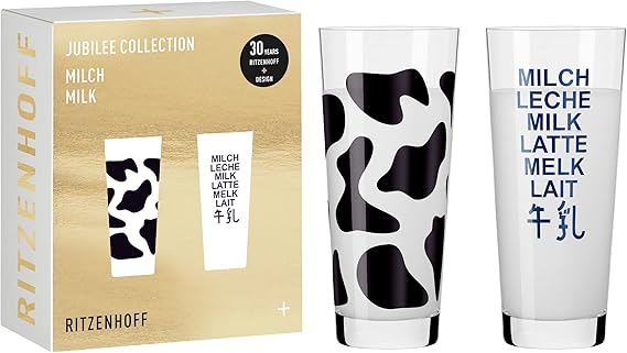 RITZENHOFF 6131001 Frosted Glass Set 300 ml - Jubilee Collection Series - 2 Pieces - Winner Design 2022 - Made in Germany