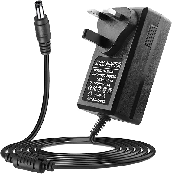 5V 4A Power Supply Adapter, AC 100-240V to DC 5 Volt 4 Amp 20W Charer 4000mA Transforme Universal Converter Plug 5.5mm x 2.5mm / 2.1mm for Jetson Nano, Odroid XU4 / XU4Q, Atomic Pi, Router