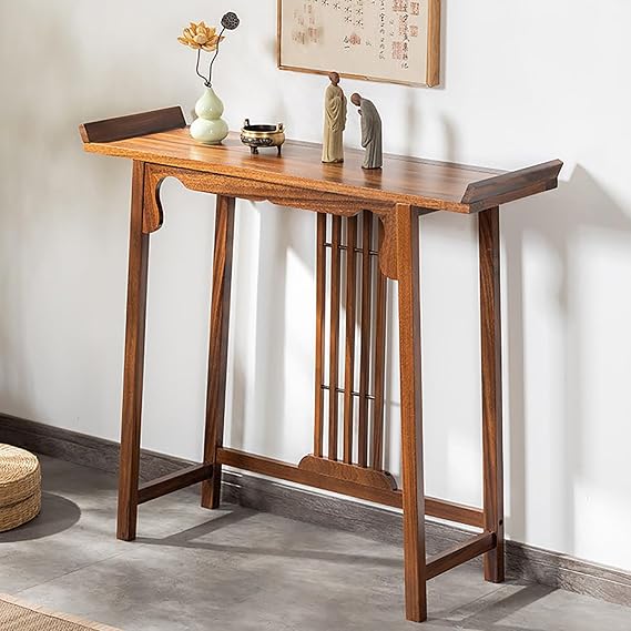 Rustic Entryway Table, Narrow Console Table, Walnut Mesa Consola for Living Room Hallway Foyer(103 * 32 * 92cm/40.6 * 12.6 * 36in)