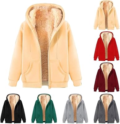 bmkBWO Hoodies for Men Zip Up,Fleece Lined Oversized Hooded Sweatshirts 2025 Thermal Winter Warm Outerwear with Pockets