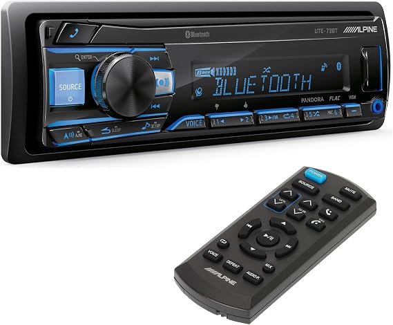 Alpine UTE-73BT Bluetooth Receiver and RUE-4360 Remote Bundle