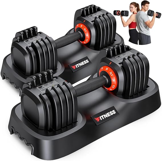 XDDIAS Adjustable Dumbbells Set of 2, Weight Set at Home