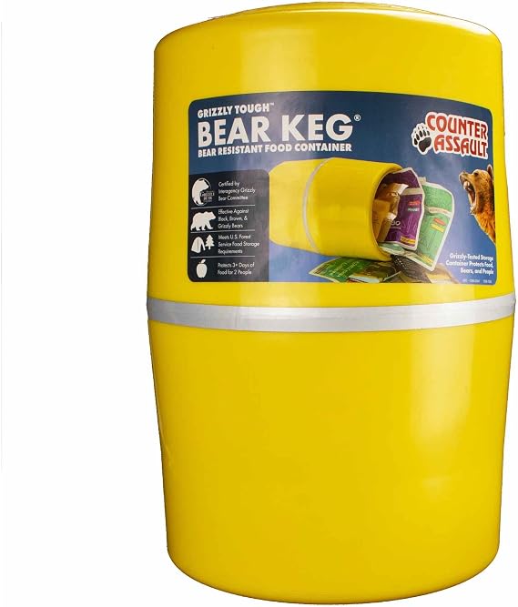 Counter Assault Bear Keg Food Storage Container Yellow