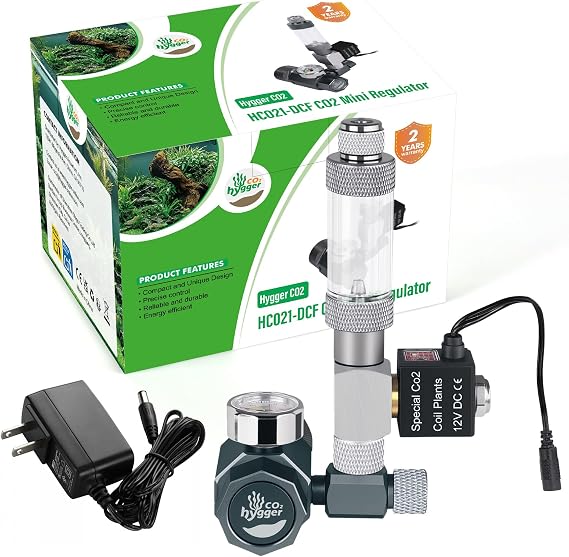 Mini Aquarium CO2 Regulator Kit - Complete with Bubble Counter & Check Valve for Thriving Aquarium Plants (Mini CO2 Regulator)