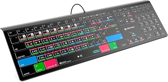 Editors Keys Davinci Resolve Keyboard for Mac OS | 17, 18 and Higher | Backlit Shortcut Edit Faster