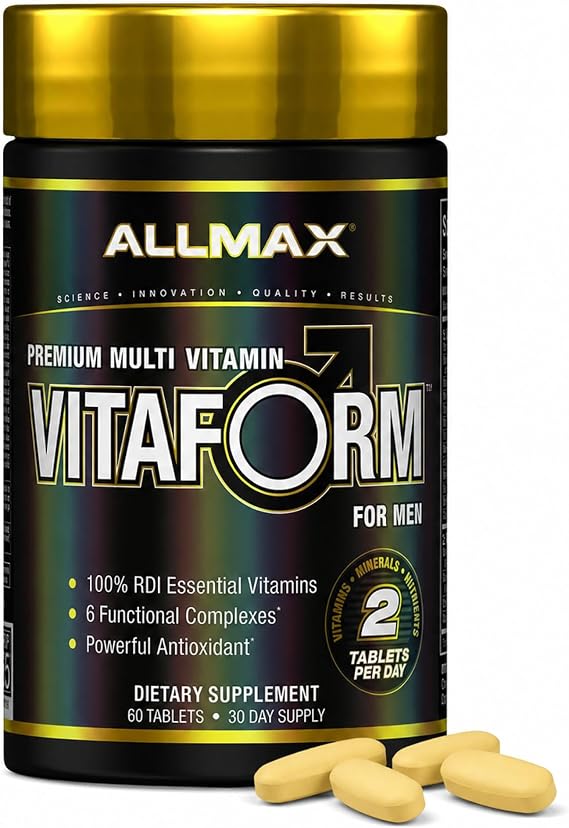 ALLMAX Vitaform Multivitamin Tablets for Men, 60 Count