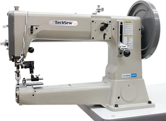TechSew 5100-SE Heavy Duty Leather Industrial Sewing Machine with Assembled Table & Servo Motor