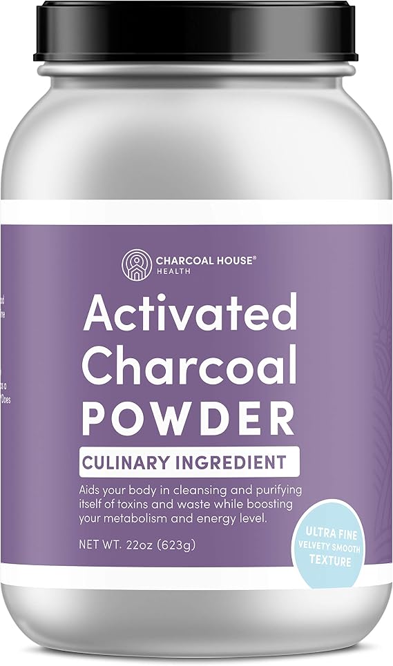 Ultra FINE Coconut Activated Charcoal Powder - 2 qt/22 oz Culinary and Cosmetic Applications, Velvety Smooth Texture for Smoothies, Ice Creams, Pastries, Soaps, Ultra Fine for a Soft Finish, No Grit!