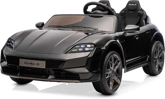 Kidzone 2 Seater Ride on Car for Kids Ages 37-96 Months, Black