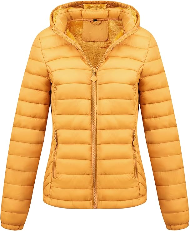 Bellivera Women's Quilted Lightweight Jacket Short Puffer Coat
