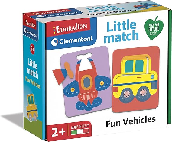 Clementoni 16718TR Little Match - Eğlenceli Araçlar +2 yaş
