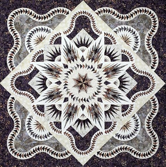 Arctic Star Queen Quilt Pattern
