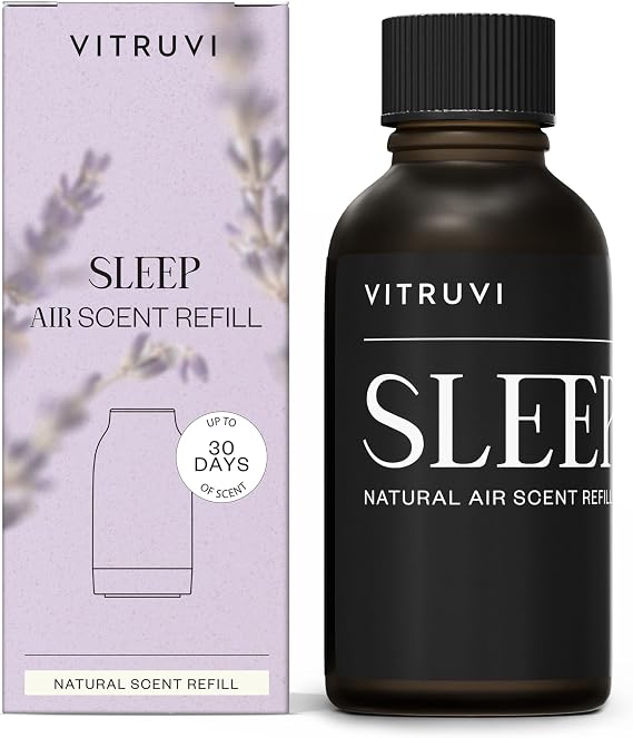 Vitruvi Sleep Scent Refill for Air Diffuser Calming Essential Oil Blend for Bedtime Waterless Diffusing Compatible Only with Vitruvi Air Waterless Diffuser | 01 Fl Oz. (Pack of 1)