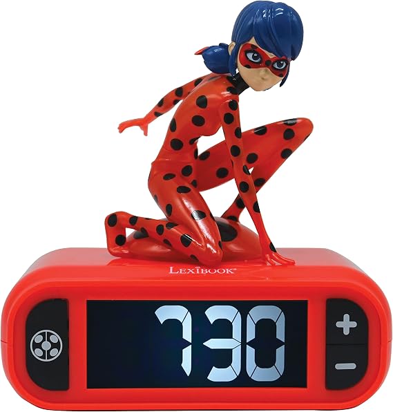 Lexibook Miraculous Night Light Alarm Clock RL800MI