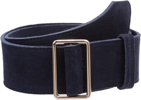 Beltiscool Women's 2" Wide High Waist Pull-Through Prong-less No Holes Plain Suede Dress Belt