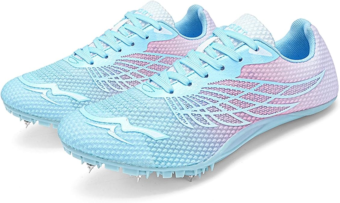 Unisex Track and Field Spikes Sneakers Kids Running Sprint Shoes Professional Athletic Racing Running Jumping Shoes