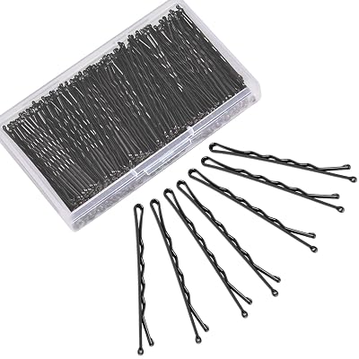 240 Pcs Bobby Pins Black, MORGLES 2.2 Inches Bobby Hair Pins for All Hair with Box