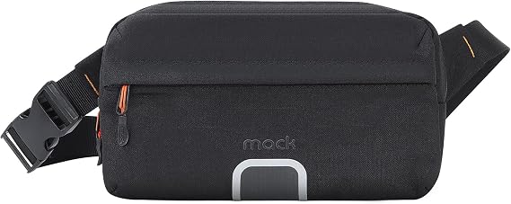 Mack MCE-1226 EXPLOR Crossbody Seyahat Çantası, Suya Dayanıklı Bel Çantası, Erkek & Kadın Günlük Kullanım, Gizli Cepli Güvenli Tasarım, Hafif ve Çok Amaçlı, Siyah