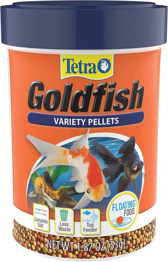 Tetra Goldfish Variety Pellets Fish Food, 1.87 oz