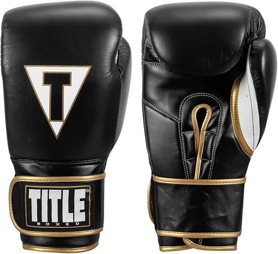 Title Boxeo Mexican Leather Training Gloves Quatro - Boxing Gloves, Boxing Training Gloves, MMA Gloves, Kickboxing Gloves, Punching Bag Gloves, Sparring Gloves