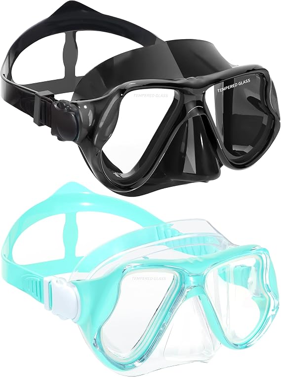 Keary Swim Goggles with Nose Cover for Adult Anti-Fog 180 Clear View