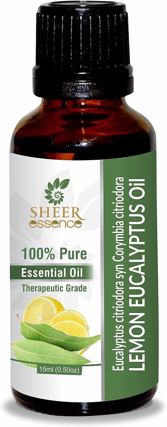 Lemon Eucalyptus Oil (Eucalyptus Citriodora Syn Corymbia Citriodora) Essential Oil 100% Pure Natural Undiluted Uncut Therapeutic Grade Oil 0.16 Fl.OZ