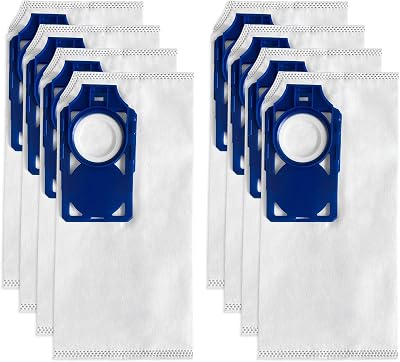 8 Pack R30D HEPA Replacement Vacuum Bags for Riccar Brilliance R30D, R30P, R30PET & Simplicity Synchrony S30D, S30P, S30PET Upright Vacuums Cleaner, Part RNHC-6SNH-6