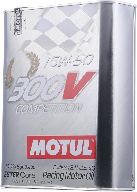Motul 104244 300V 15w50 Synthetic Racing Oil, 20 l, 1 Pack