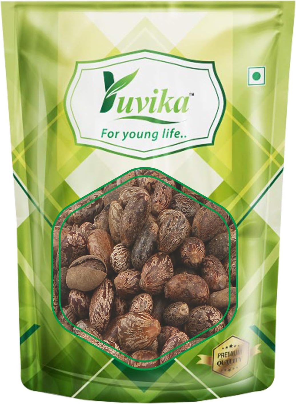 YUVIKA Beej Arandi - Ricinus Communis Linn - Castor Seeds 400 GM
