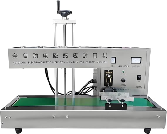 Automatic Bottle Cap Sealing Machine,2200w Continuous Induction Sealing Machine, Electromagnetic Induction Technology for Continuous, Efficient Sealing Packaging 130mm
