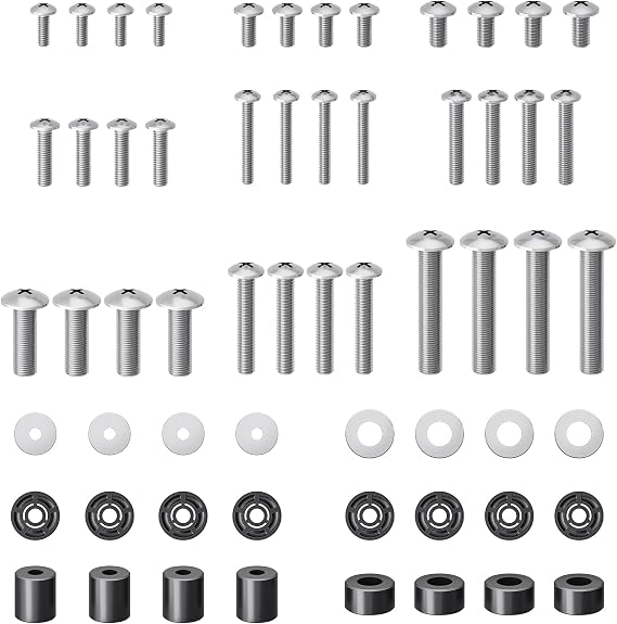 Mounting Dream TV Mounting Hardware TV Mount Screws Kit  with M4, M5, M6, M8 Screws, Includes Spacers and Washers, Fits Any TVs Up to 82 Inch, Works with Any Wall Mount MD5754