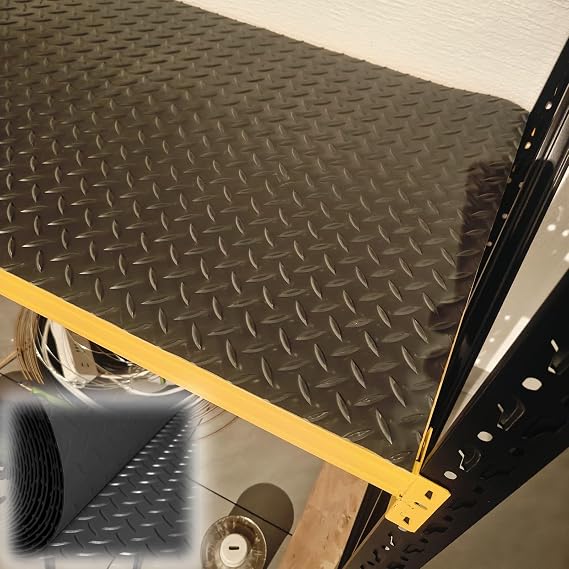 UrbanUp Garage Floor Mat Multi-Purpose Rubber Mat for Floor Anti Slip, Garage Floor Mats for Under Car, Gasket(Black,1x2m (3.3 x 6.6ft))