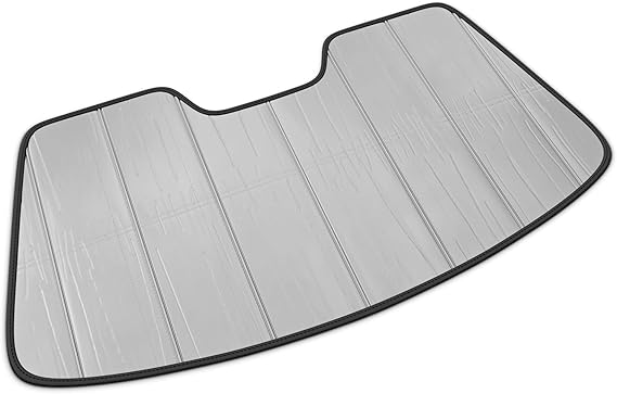 Autotech Park Foldable Sunshade Compatible with 2020-2026 Volkswagen Atlas Cross Sport (Does NOT fit Volkswagen Atlas), Sunshade with Metal Reinforced Structure, Maintain Cool Interior and Save Space