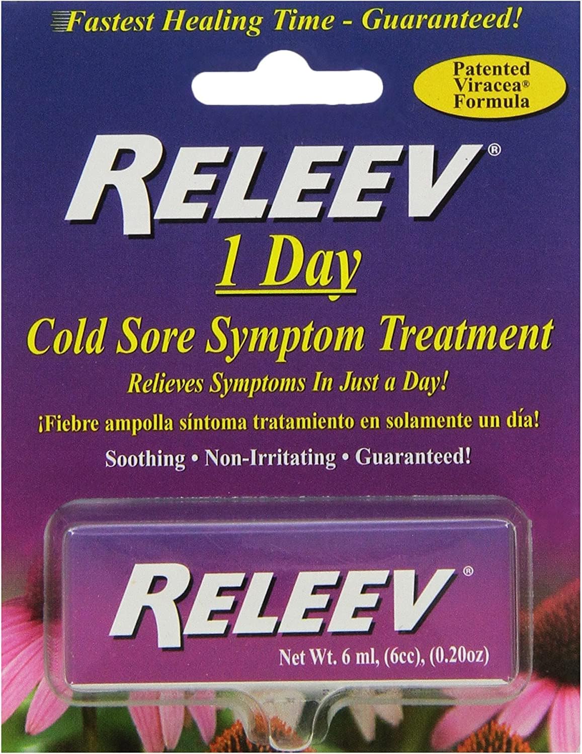 RELEEV 1 Day Cold Sore Treatment 6 mL Pack of 2