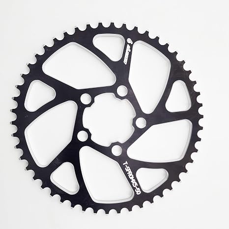 Warp 9 Aluminum Sprocket for Talaria Sting MX5 428 Chain Size Black Upgraded Rear Sprocket Select Size: 50T, 54T, 58T Lightweight Performance Sprocket Taparia CNC Machined for E-Moto.