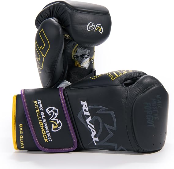 RIVAL Boxing RFX-Guerrero Intelli-Shock 2.0 D3O Bag Gloves, Roy Jones Jr. Edition, Pro Fight Glove Design and Fit
