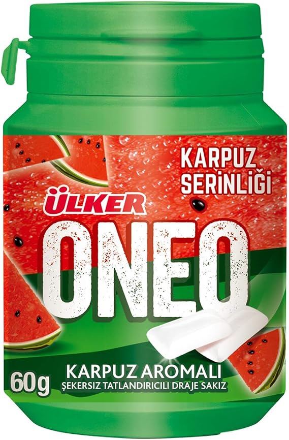 ÜLKER Oneo Karpuzlu Bottle Draje Sakız, 60 Gr