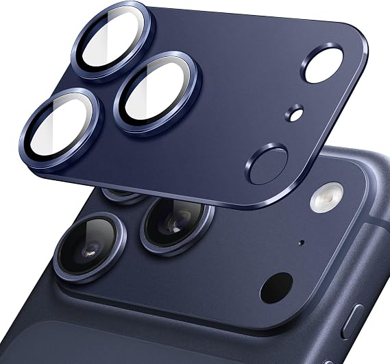 JETech Camera Lens Protector for iPhone 17 Pro, Deep Blue, 1-Pack
