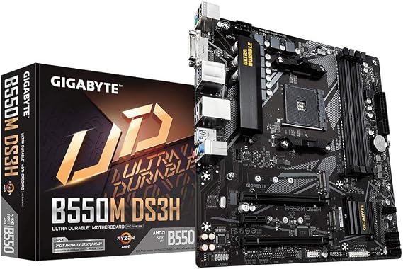 GIGABYTE B550 Chipset Micro-ATX Motherboard B550M DS3H MB5543