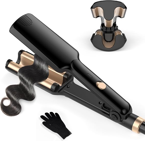 UKLISS Hair Waver Mini Crimper, Pro Beach Waves Curler