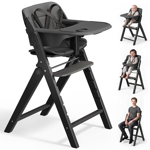Mamazing GrowPod Pro Wooden Baby High Chair for 6 Months to 220lbs
