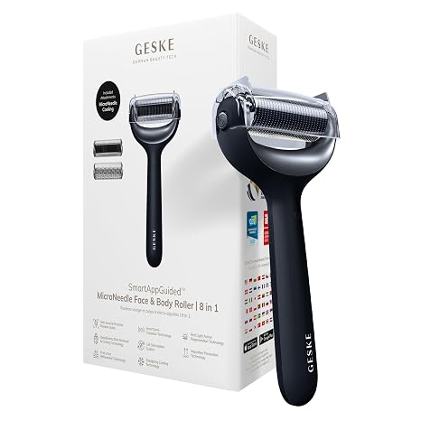GESKE MicroNeedle Face & Body Roller 8-in-1 Derma Roller